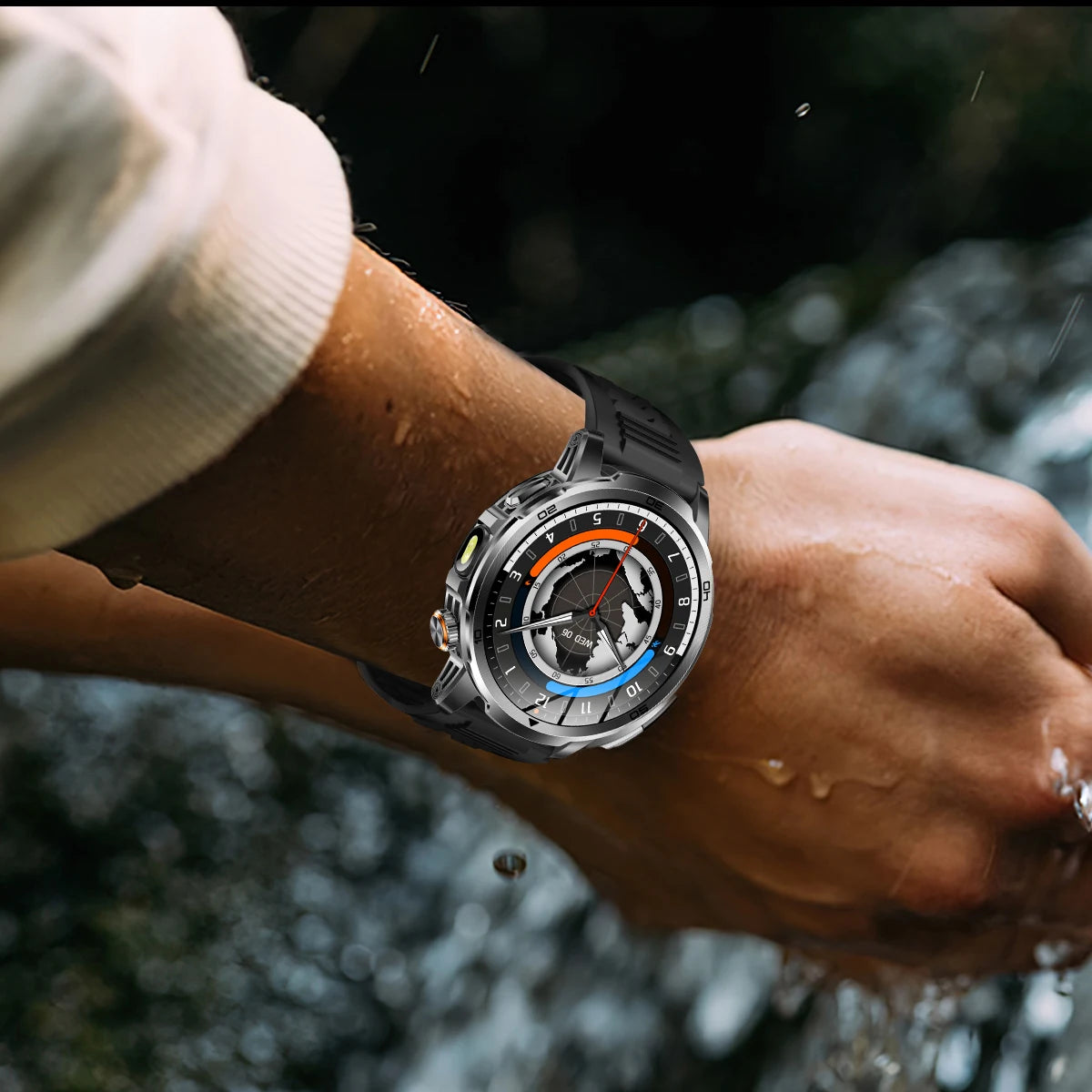 Sonicora Tactical Smartwatch – Rugged Design, AMOLED Display & Built-In GPS