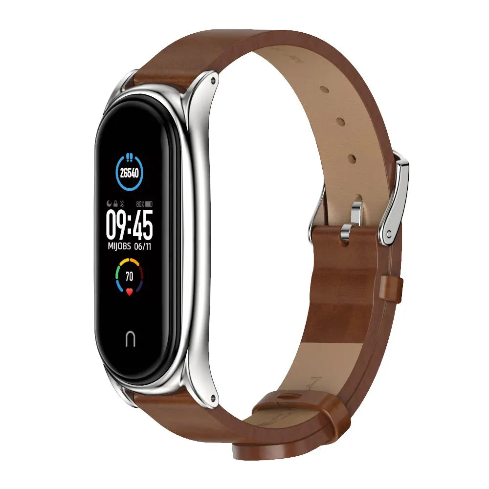 Sonicora Premium Metal Bracelet Strap for Xiaomi Mi Band 5–11 – Elegant Stainless Steel Style