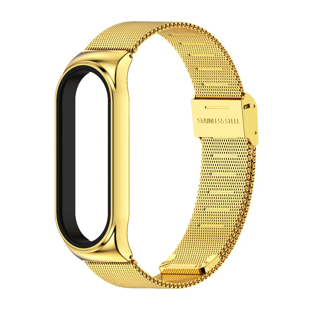 Sonicora Premium Metal Bracelet Strap for Xiaomi Mi Band 5–11 – Elegant Stainless Steel Style
