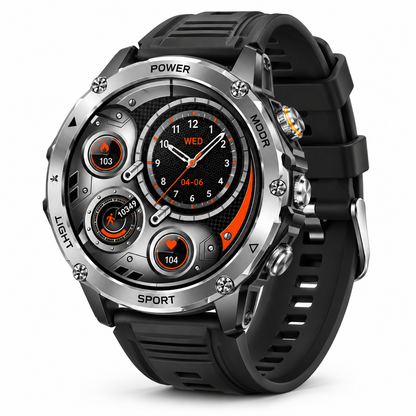 Sonicora Tactical Smartwatch – Rugged Design, Bluetooth Calling & Advanced Fitness Tracking