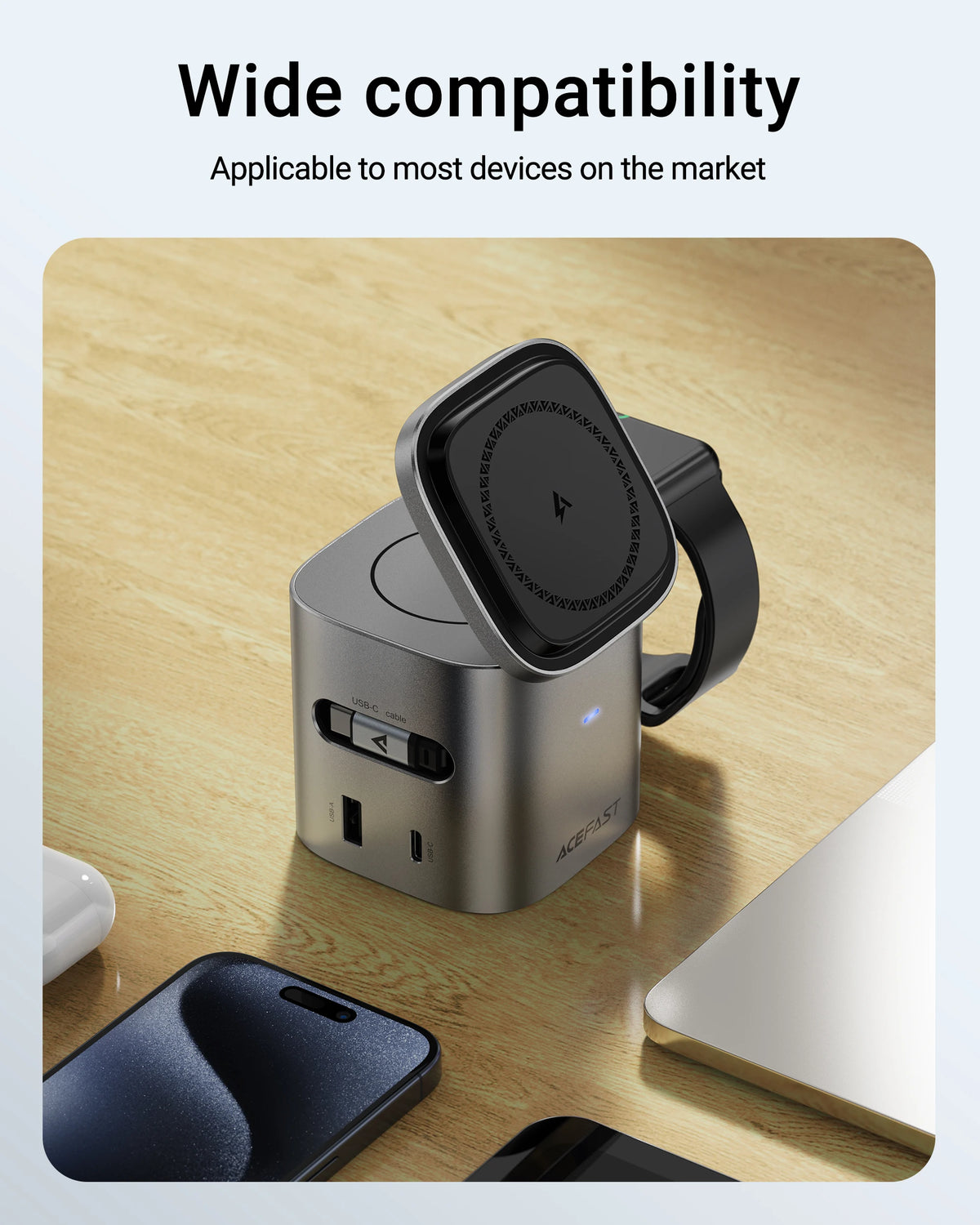 Sonicora 6-in-1 Magnetic Wireless Charging Station – 65W GaN Fast Charger