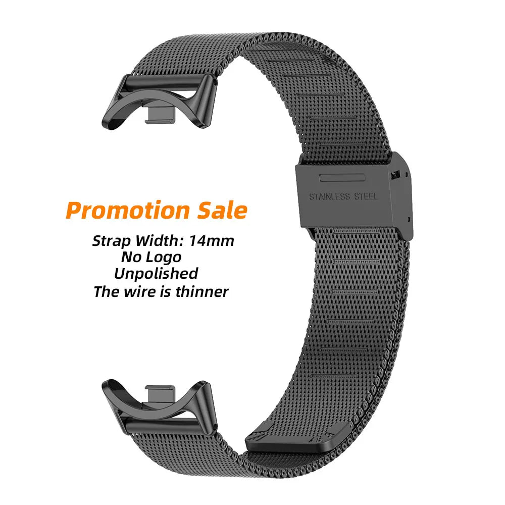 Sonicora Premium Metal Bracelet Strap for Xiaomi Mi Band 5–11 – Elegant Stainless Steel Style