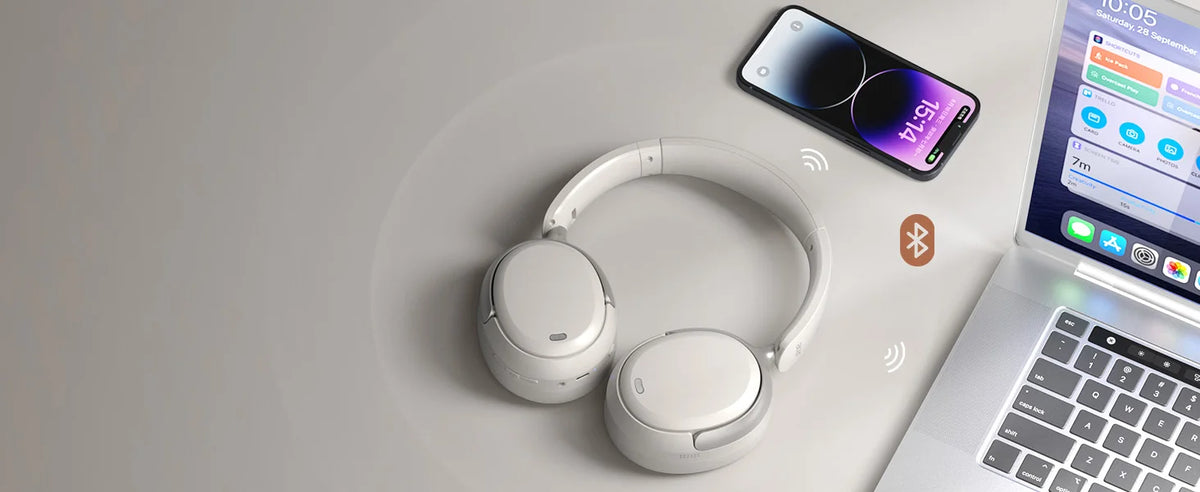 Sonicora Wireless Headphones – Active Noise Cancellation & Powerful 40mm Drivers