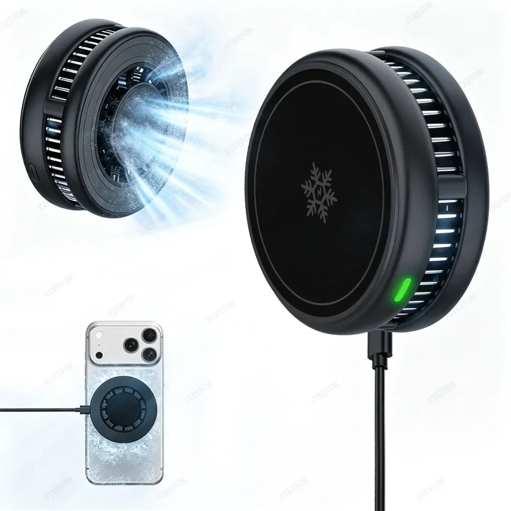 Sonicora 25W Magnetic Wireless Charging Dock – TEC Cooling & Adjustable Phone Stand