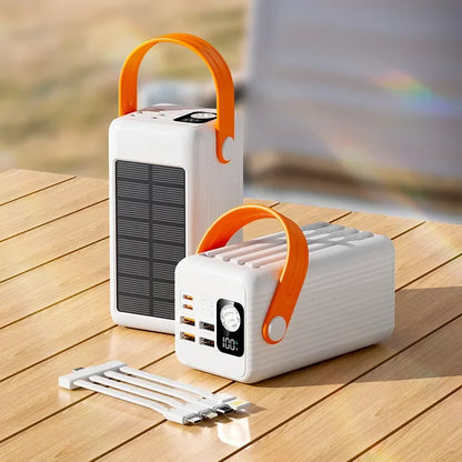 Sonicora 50,000mAh Power Bank – 4 Built-In Charging Cables & Digital Battery Display