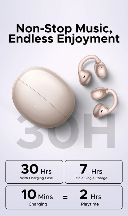 Sonicora Open-Ear Wireless Earbuds – Bluetooth Connectivity, Lightweight Comfort & Everyday Freedom