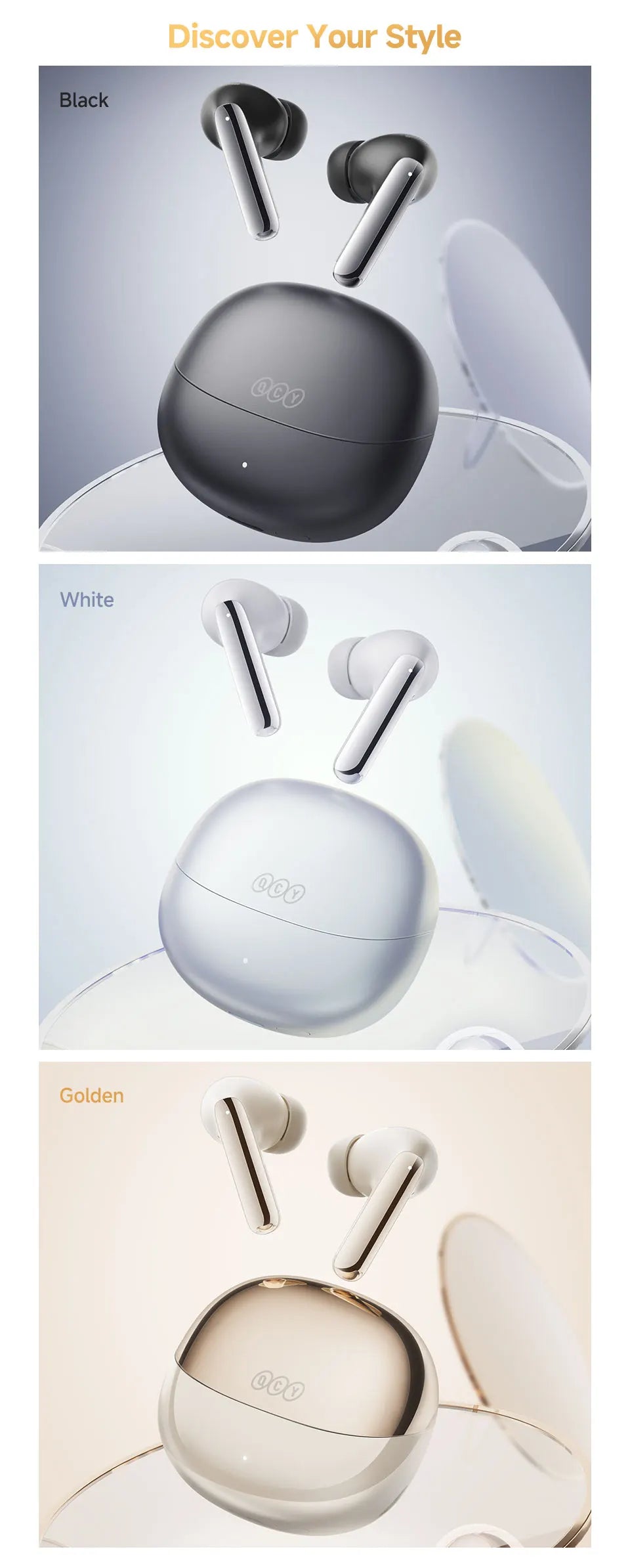 Sonicora Premium Wireless Earbuds – 46dB Active Noise Cancellation & Hi-Res LDAC Audio