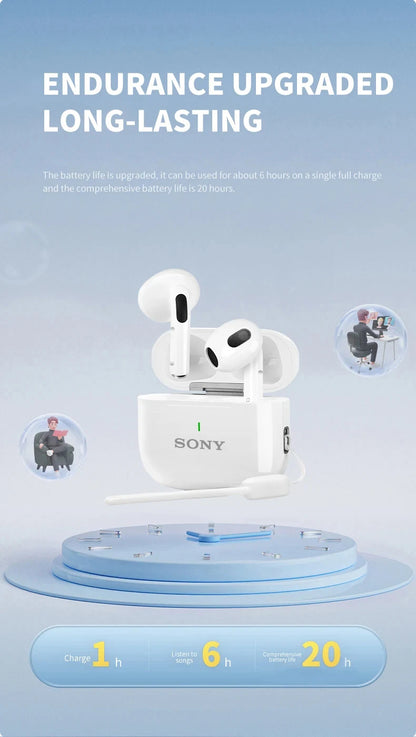Sonicora A6 Pro Wireless Earbuds – Extra Bass, HiFi Stereo Sound & Clear Calls