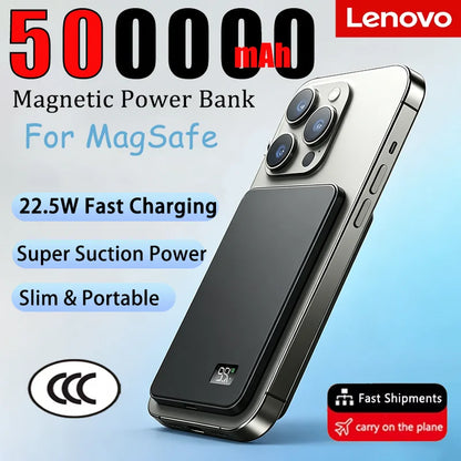 Sonicora Magnetic Wireless Power Bank – 22.5W Fast Charging & LED Battery Display