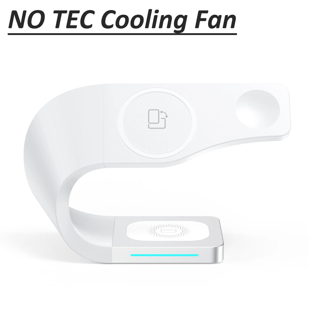 Sonicora 3-in-1 Magnetic Wireless Charging Station – Built-In TEC Cooling Fan