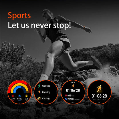Sonicora Tactical Smartwatch – Rugged Design, Bluetooth Calling & Advanced Fitness Tracking