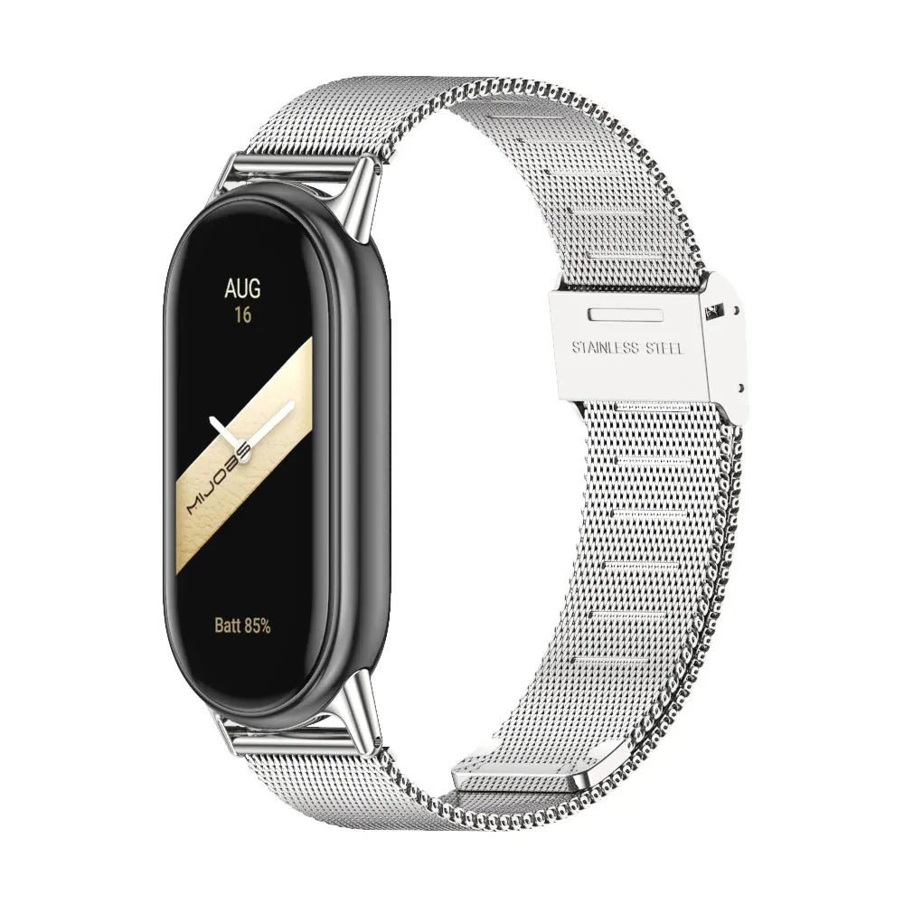 Sonicora Premium Metal Bracelet Strap for Xiaomi Mi Band 5–11 – Elegant Stainless Steel Style