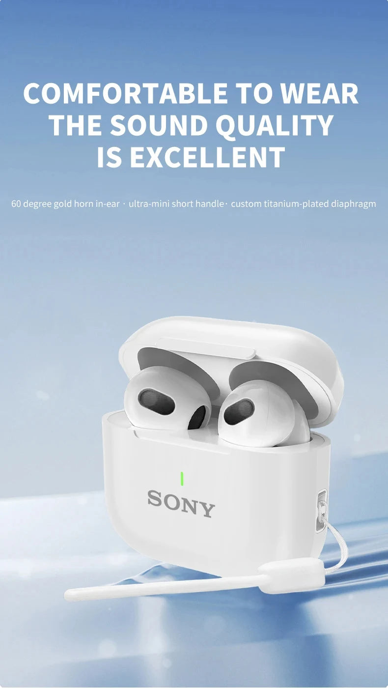 Sonicora A6 Pro Wireless Earbuds – Extra Bass, HiFi Stereo Sound & Clear Calls