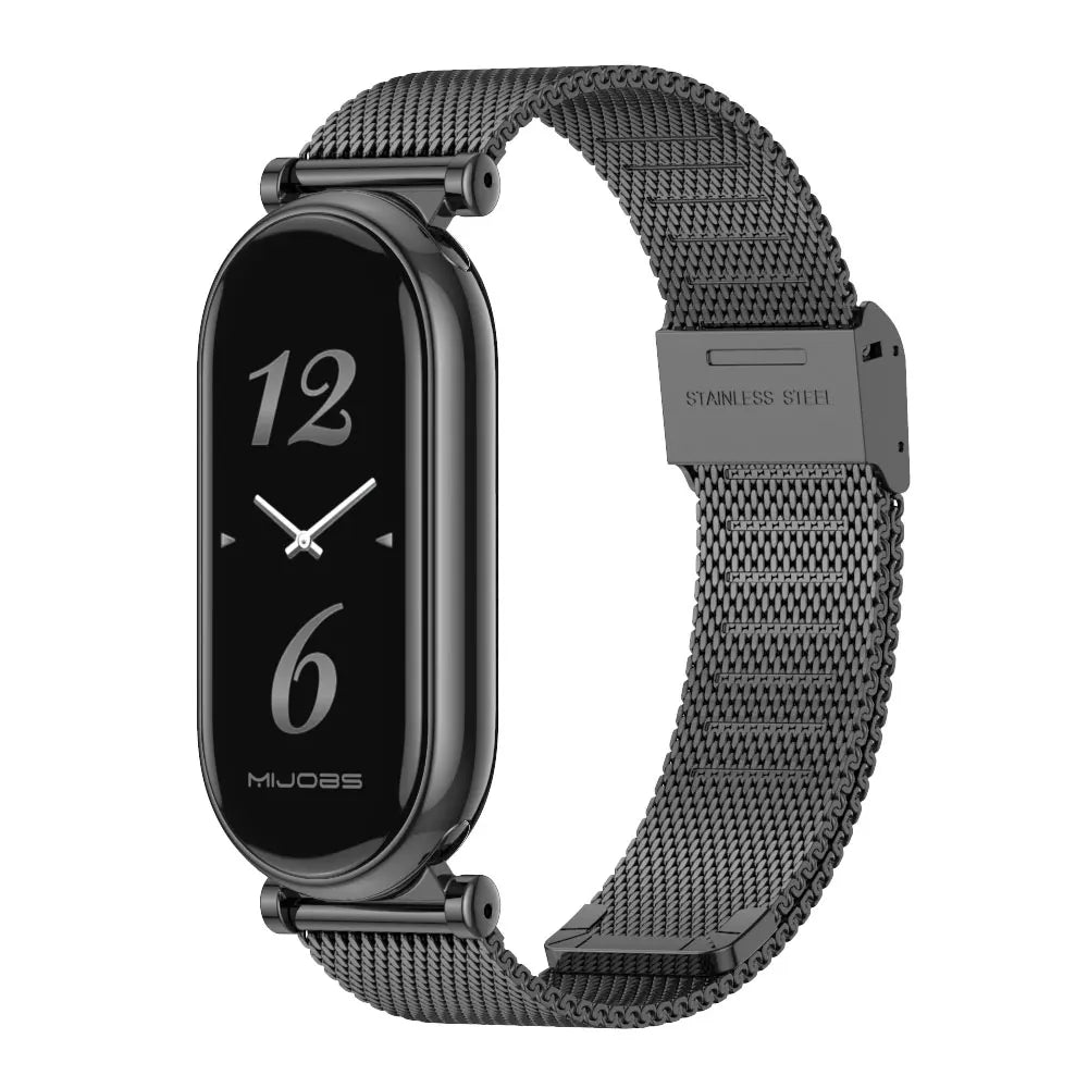 Sonicora Premium Metal Bracelet Strap for Xiaomi Mi Band 5–11 – Elegant Stainless Steel Style
