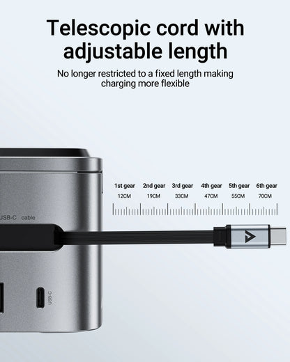 Sonicora 6-in-1 Magnetic Wireless Charging Station – 65W GaN Fast Charger