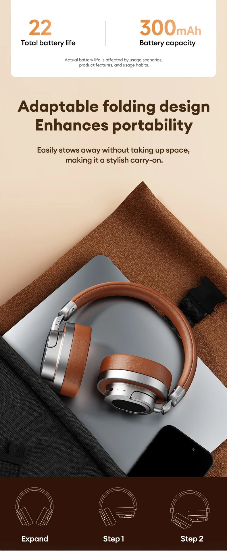 Sonicora Wireless Headphones – Hi-Fi Stereo Sound & Bluetooth 6.0