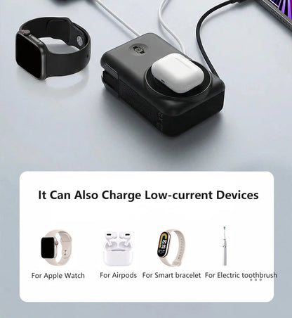 Sonicora 10,000mAh Magnetic Power Bank – Qi2.2 25W Wireless Fast Charging, 5-in-1 Design