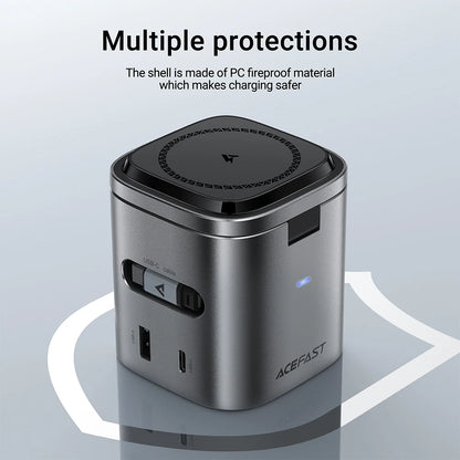 Sonicora 6-in-1 Magnetic Wireless Charging Station – 65W GaN Fast Charger