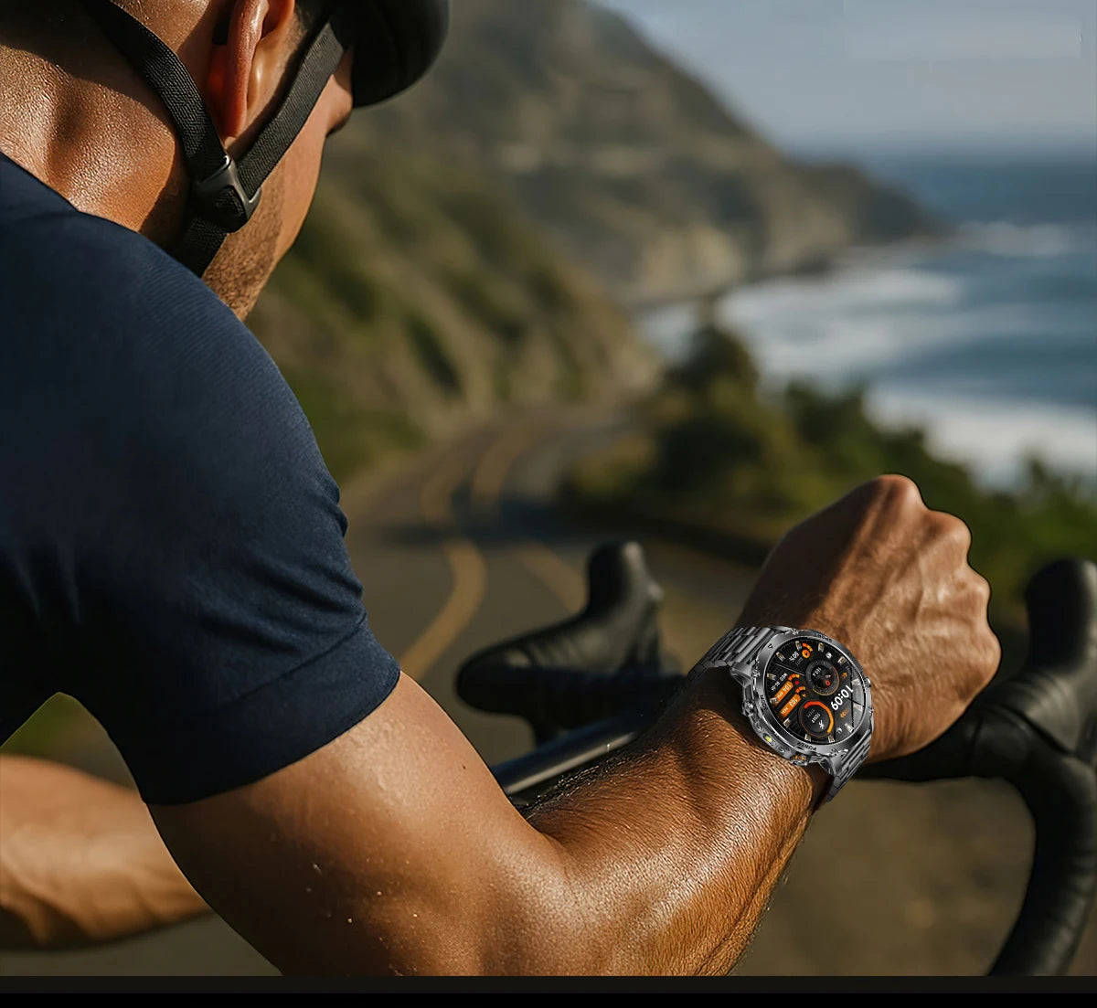 Sonicora Tactical Smartwatch – Rugged Design, Bluetooth Calling & Advanced Fitness Tracking