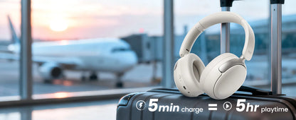 Sonicora Wireless Headphones – Active Noise Cancellation & Powerful 40mm Drivers