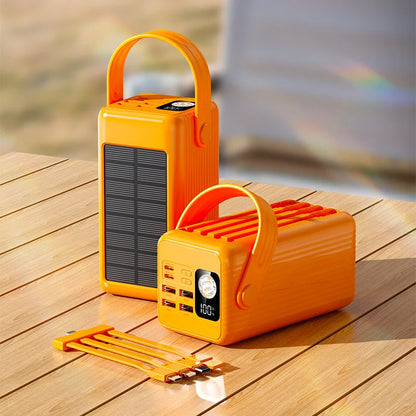 Sonicora 50,000mAh Power Bank – 4 Built-In Charging Cables & Digital Battery Display